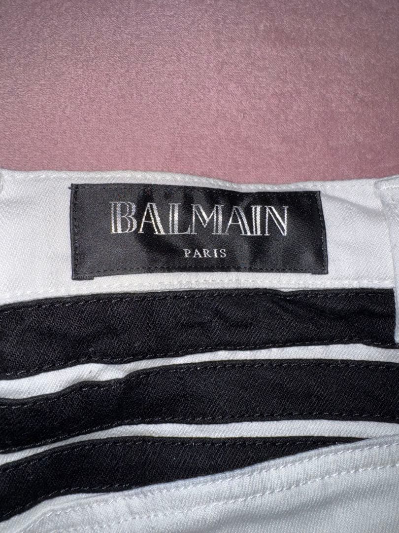 べ*け様 BALMAIN バルマン　ライダースデニ　サイズ32 ￼￼