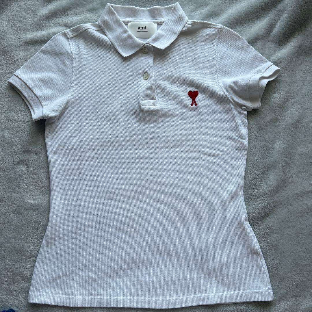 美品！amiparis アミパリス ポロシャツ ホワイト