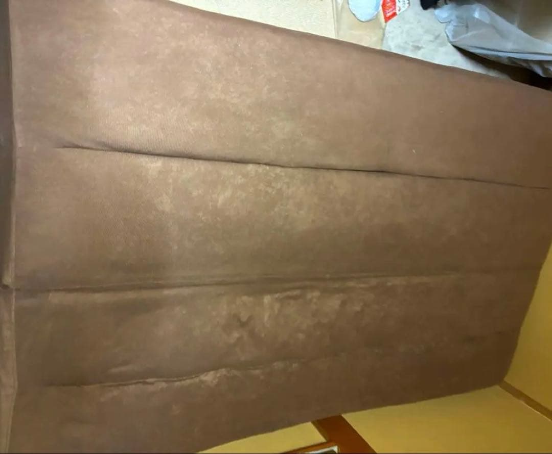 早い者勝ち！ソファベッド 折りたたみ式 120×180cm茶色 （画像より綺麗）