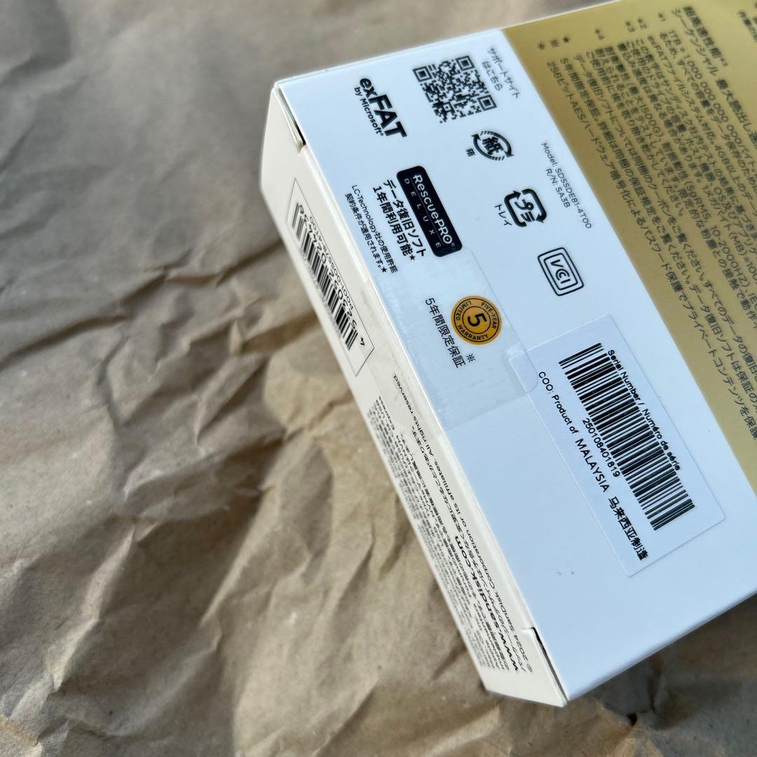 SanDisk Extreme PRO 4TB 外付けSSD