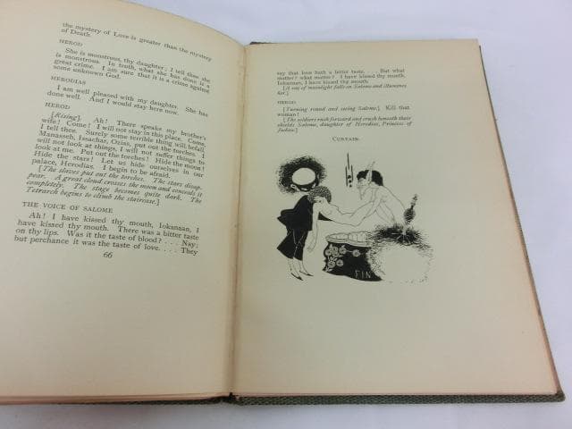 オスカー・ワイルド著『サロメ』オーブリー・ビアズリー画　1894年英語初版本