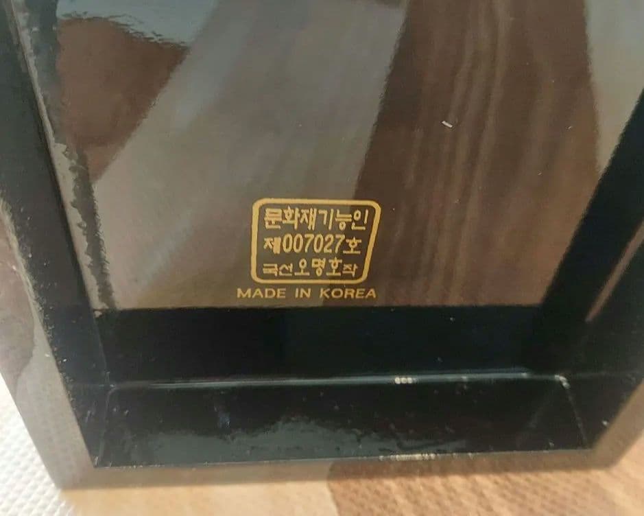 韓国 螺鈿 宝石箱 鶴花蝶 3段 引き出し ジュエリーボックス