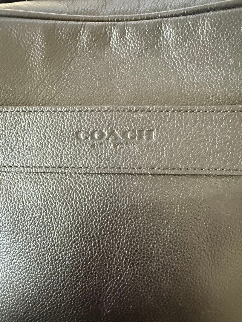 COACH 黒 レザー ショルダーバッグ