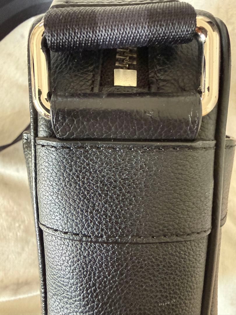 COACH 黒 レザー ショルダーバッグ