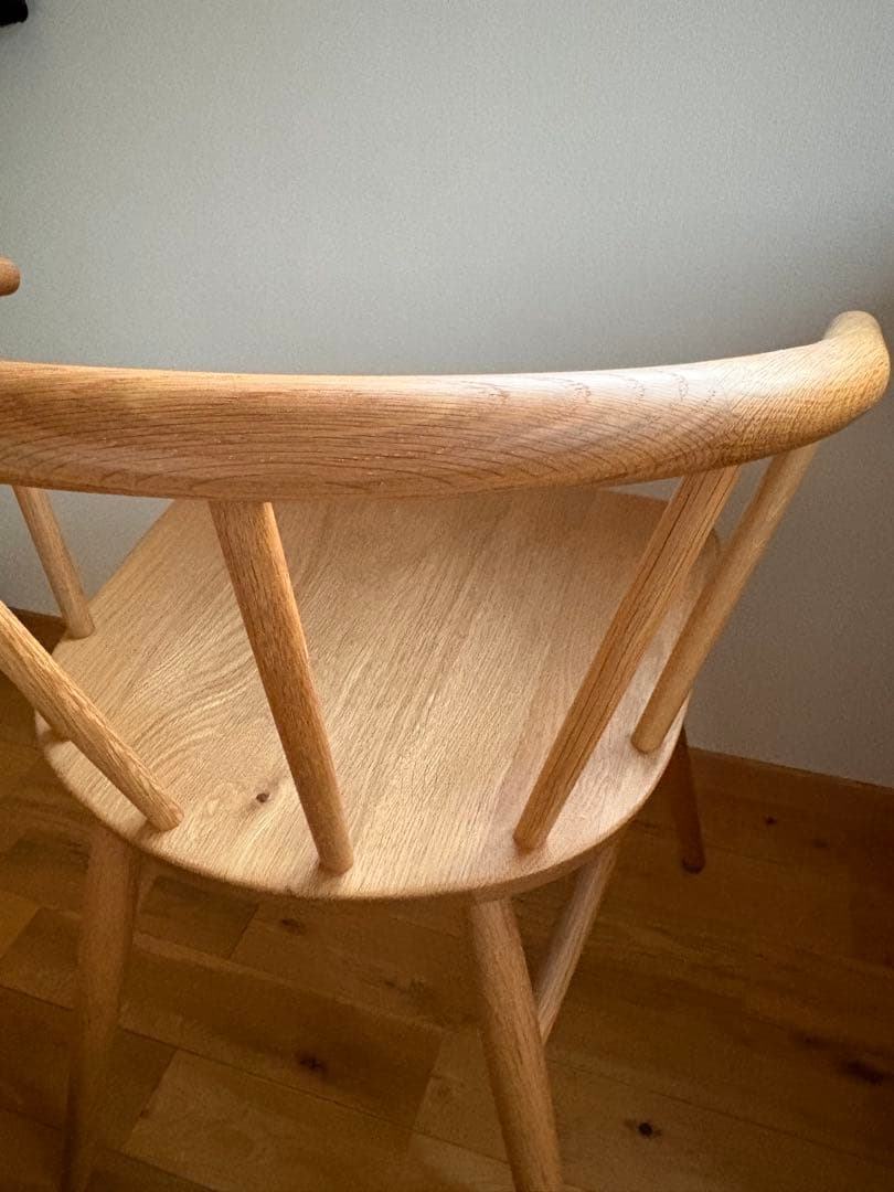 無印　オーク材アームチェア