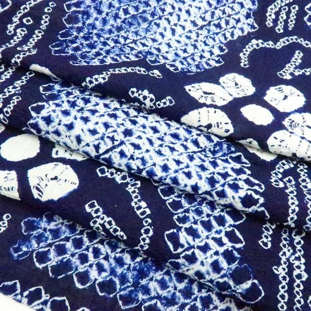 専用Y3458◆美品 有松鳴海絞り 綿 広衿仕立て 手縫い仕立て 高級浴衣