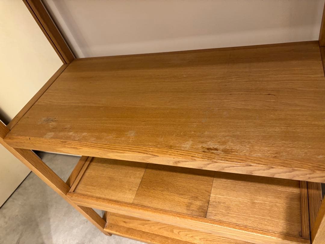 【無印良品】 廃盤品 オーク材 ユニットシェルフ