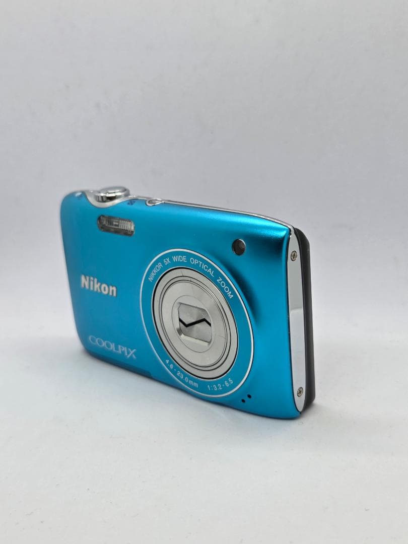【スマホ転送OK】ニコン NIKON COOLPIX S3100 水色