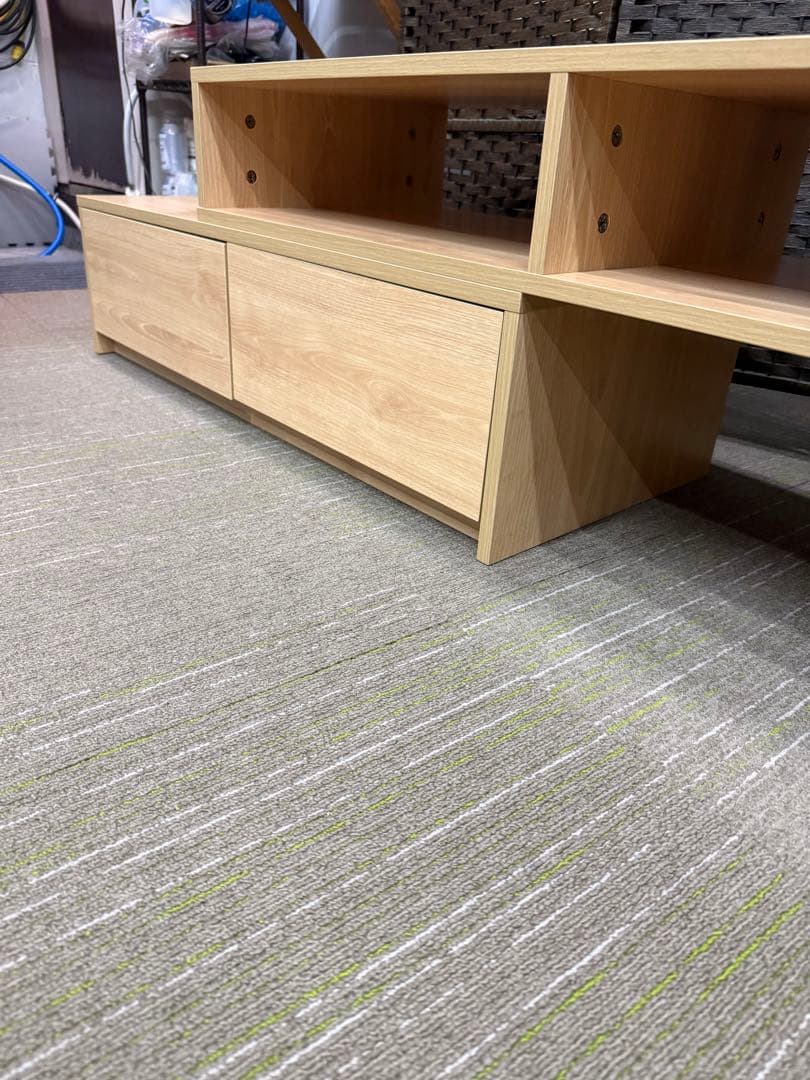 【美品】【洗浄消毒作業済】伸縮式テレビボード　テレビ台　TVボード