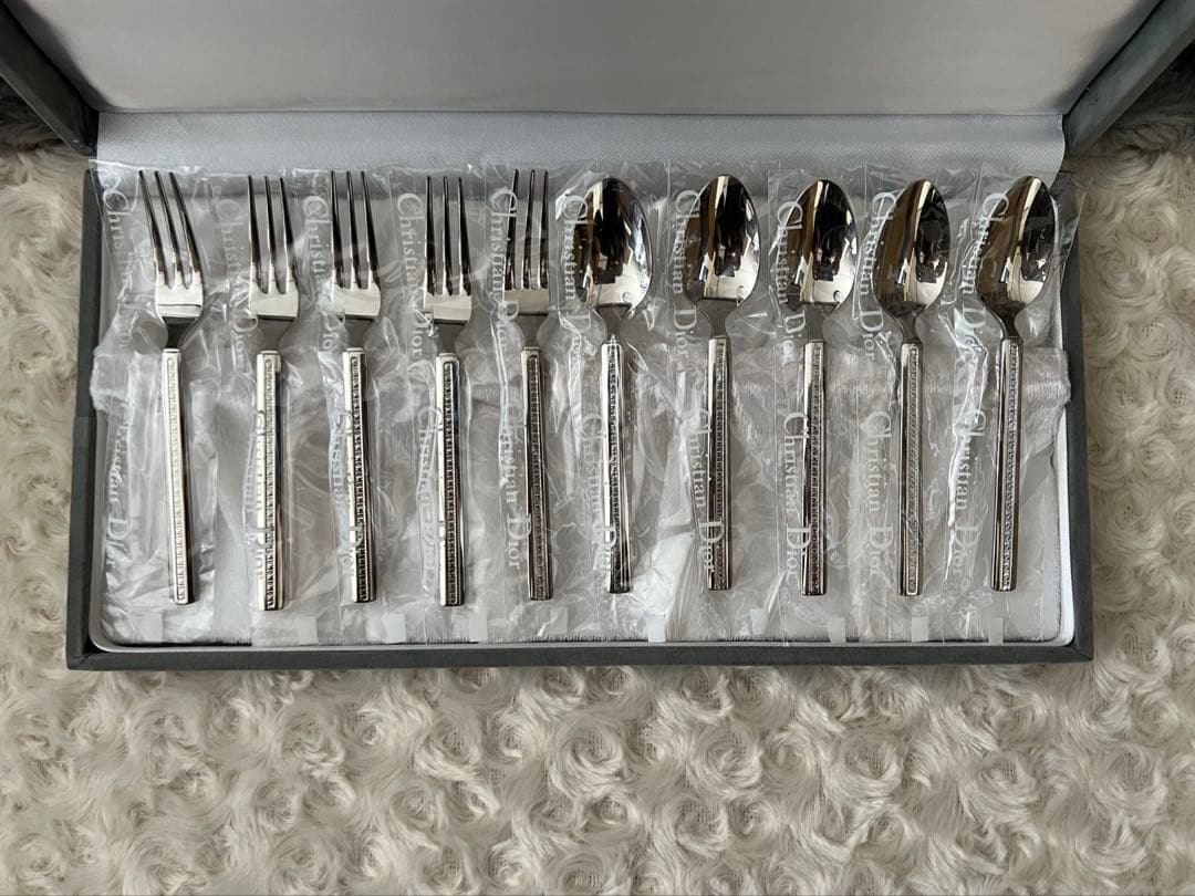 ディオール カトラリーセット　スプーン＆フォークセット〈10本セット〉ケースなし