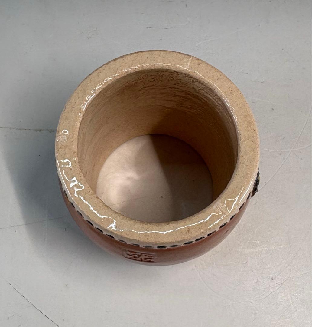 【中古品】高野昭阿弥造　色絵横笛香合　吉向孝造　太鼓蓋置〈税込•送料込〉笛や太鼓