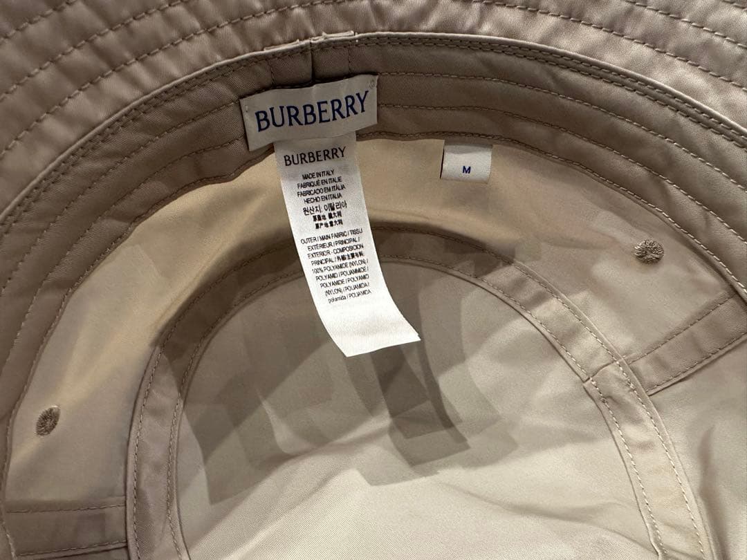 BURBERRY バケットハット Mサイズ ベージュ