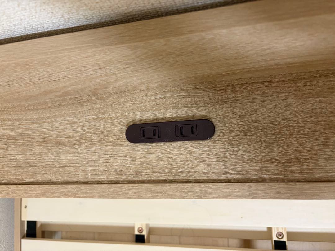 棚付きすのこベッド シングル