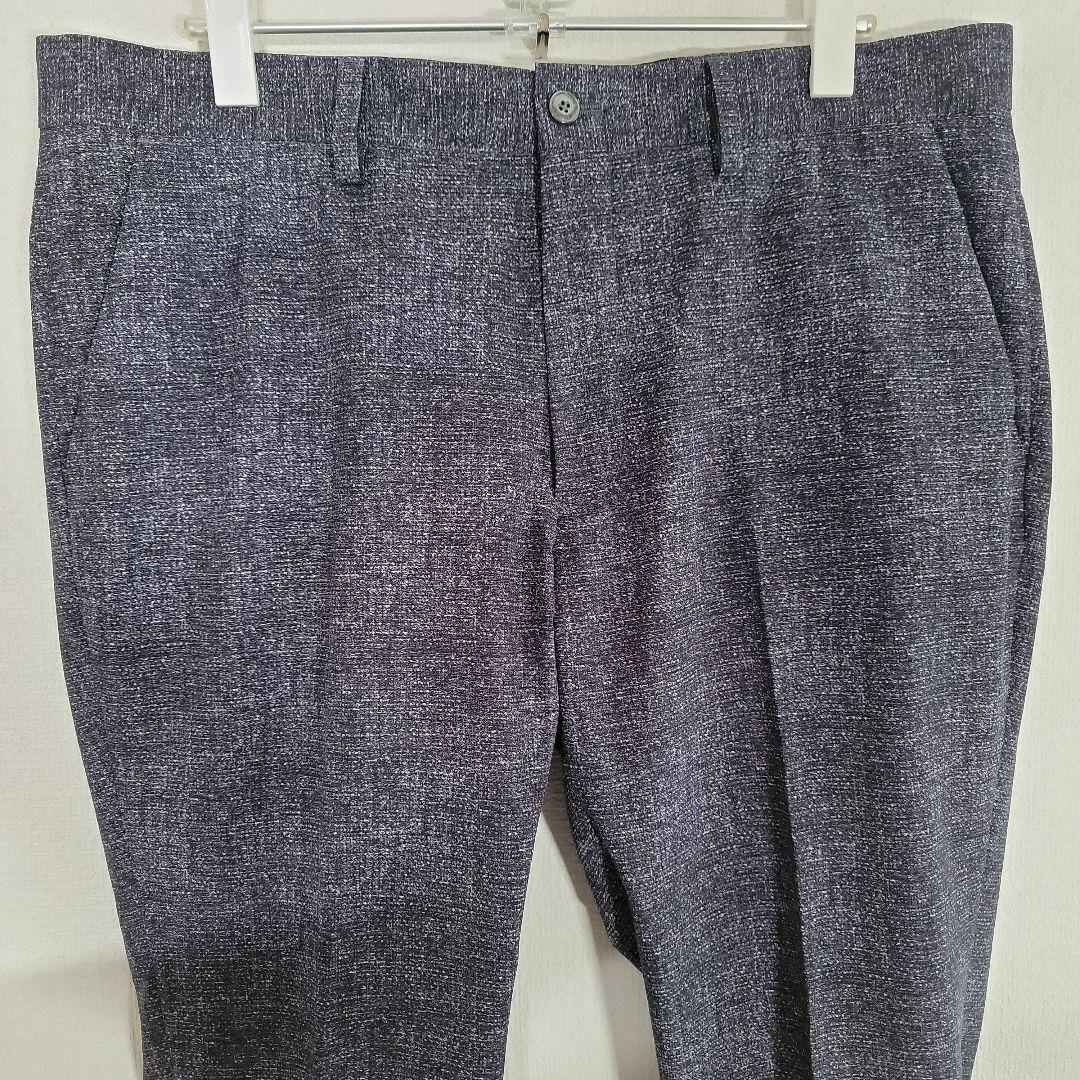 エポカウォモ カジュアルスーツ サイズ52 ストレッチ素材 ネイビー系