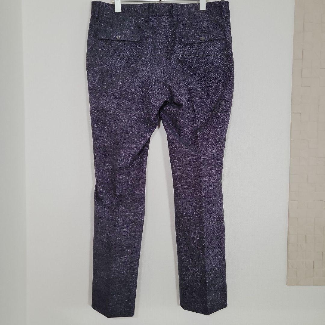 エポカウォモ カジュアルスーツ サイズ52 ストレッチ素材 ネイビー系