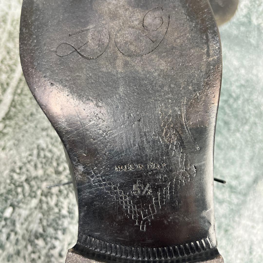 ドルチェアンドガッバーナ ドレスシューズ エンボス加工 ブラック