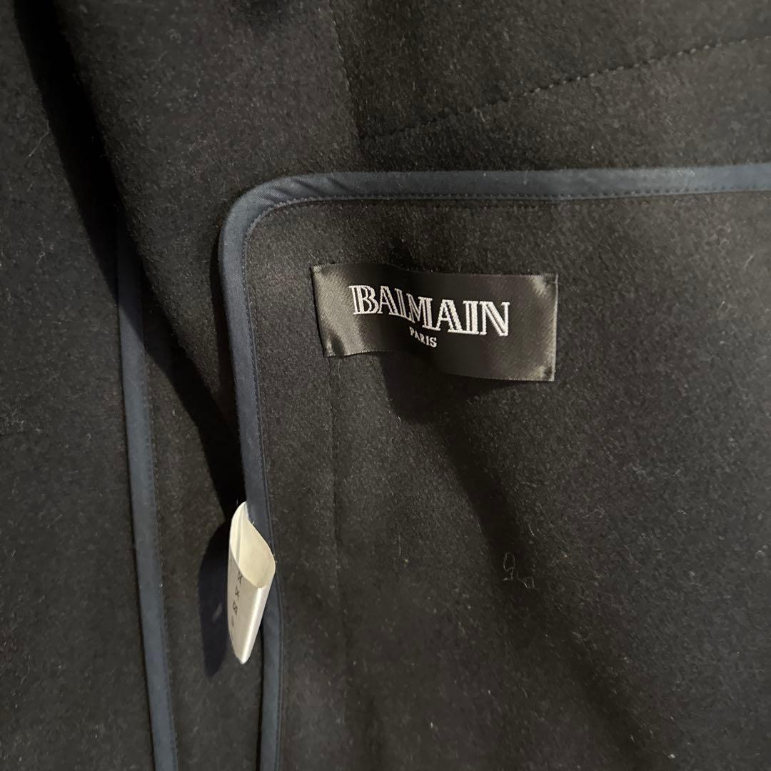 名作BALMAIN HOMMEトグルボタンショートピーコート