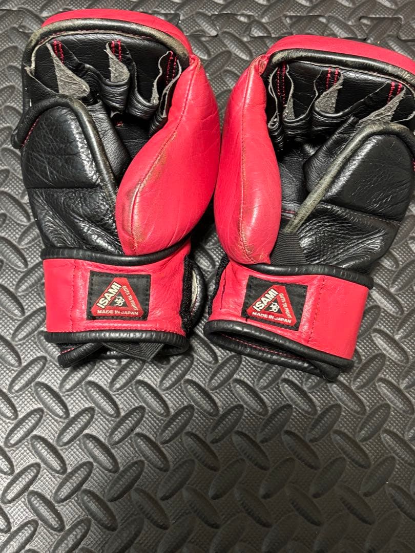 ISAMI パウンドグローブ　レッド