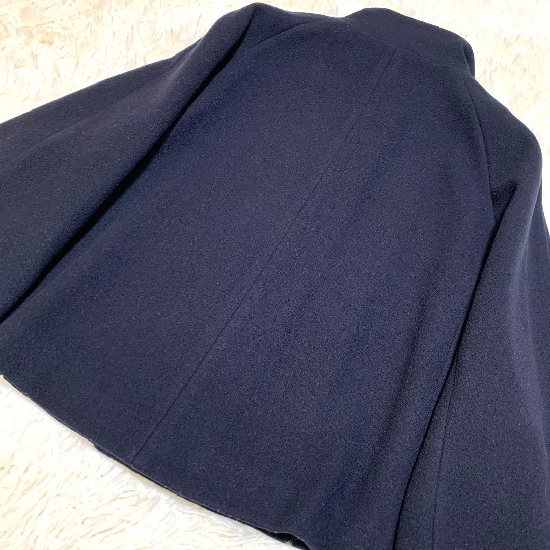 美品✨人気 アナイ ANAYI ウールビーバーショートコート ネイビー