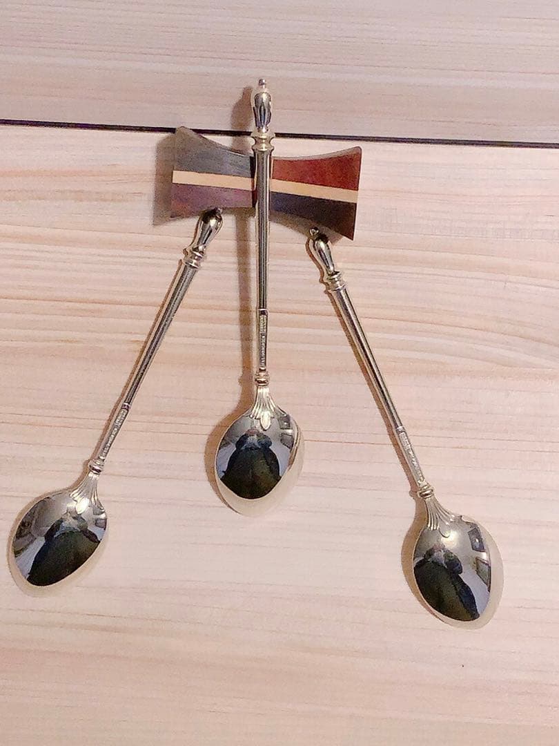 W&S Sorensen・デンマーク、純銀925Sモカ・スプーン: ヴィンテージ