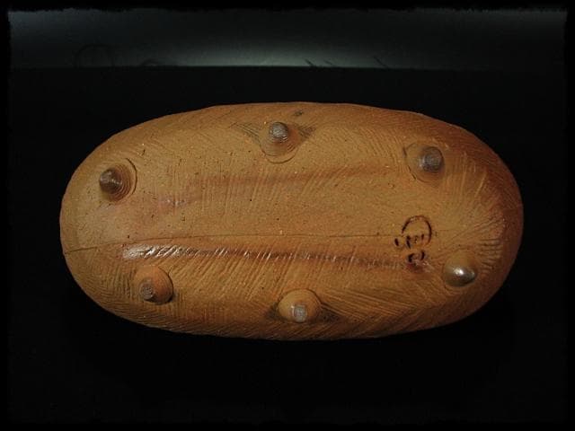 人気作家 小西 陶藏 六つ足 鉢 菓子鉢 茶道具 懐石 器物  d195