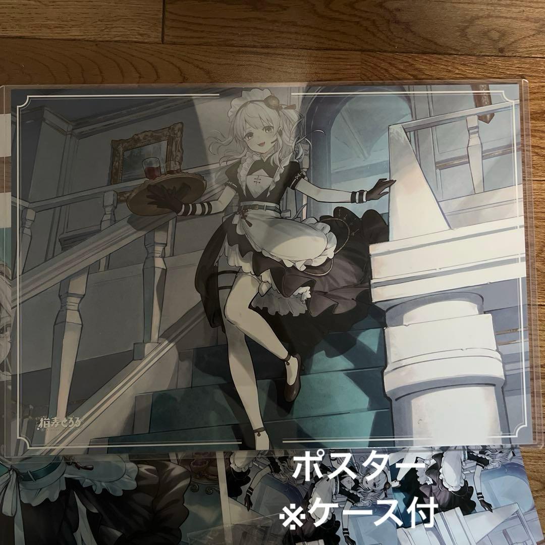 猫麦とろろ コラボカフェ グッズ デスクマット セット　アクリルスタンド