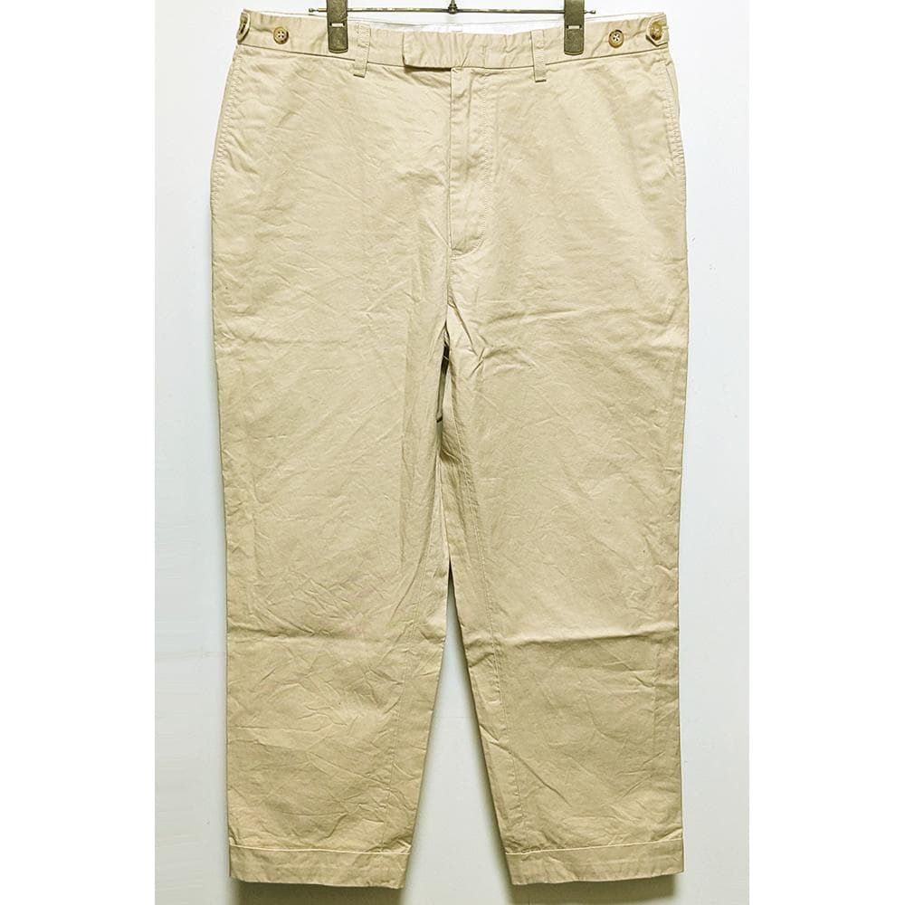 BEAMS PLUS コットンツイルアイビートラウザーズ アンクルチノパンツXL