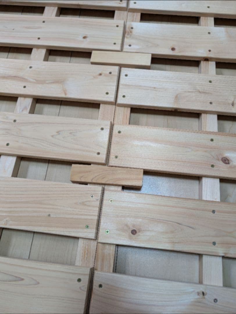 国産　天然木　ダブル　めいじ屋　すのこベッド　すのこ　ベット