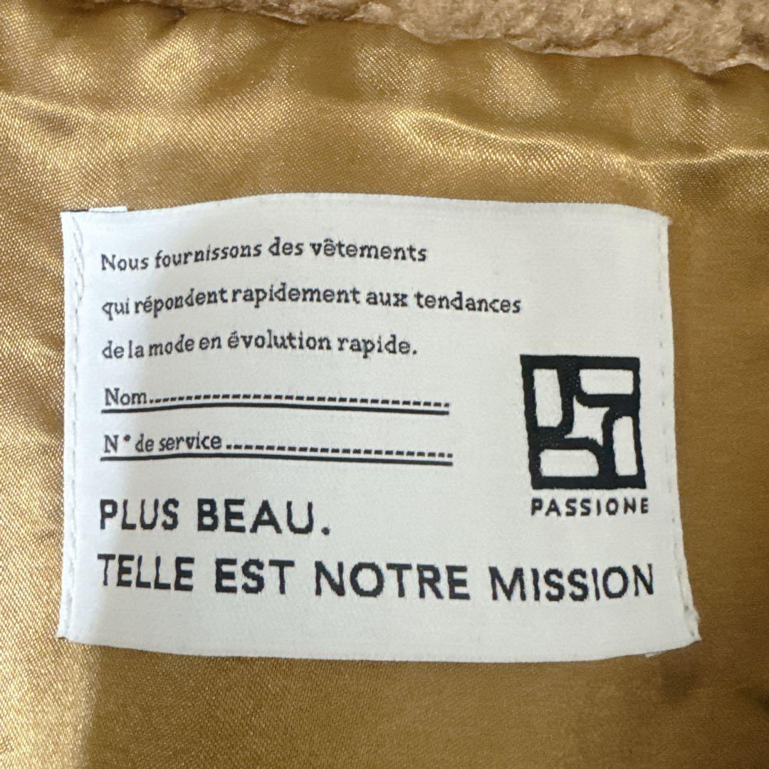 ✨美品✨PASSIONEパシオーネ ボアショートポンチョコート