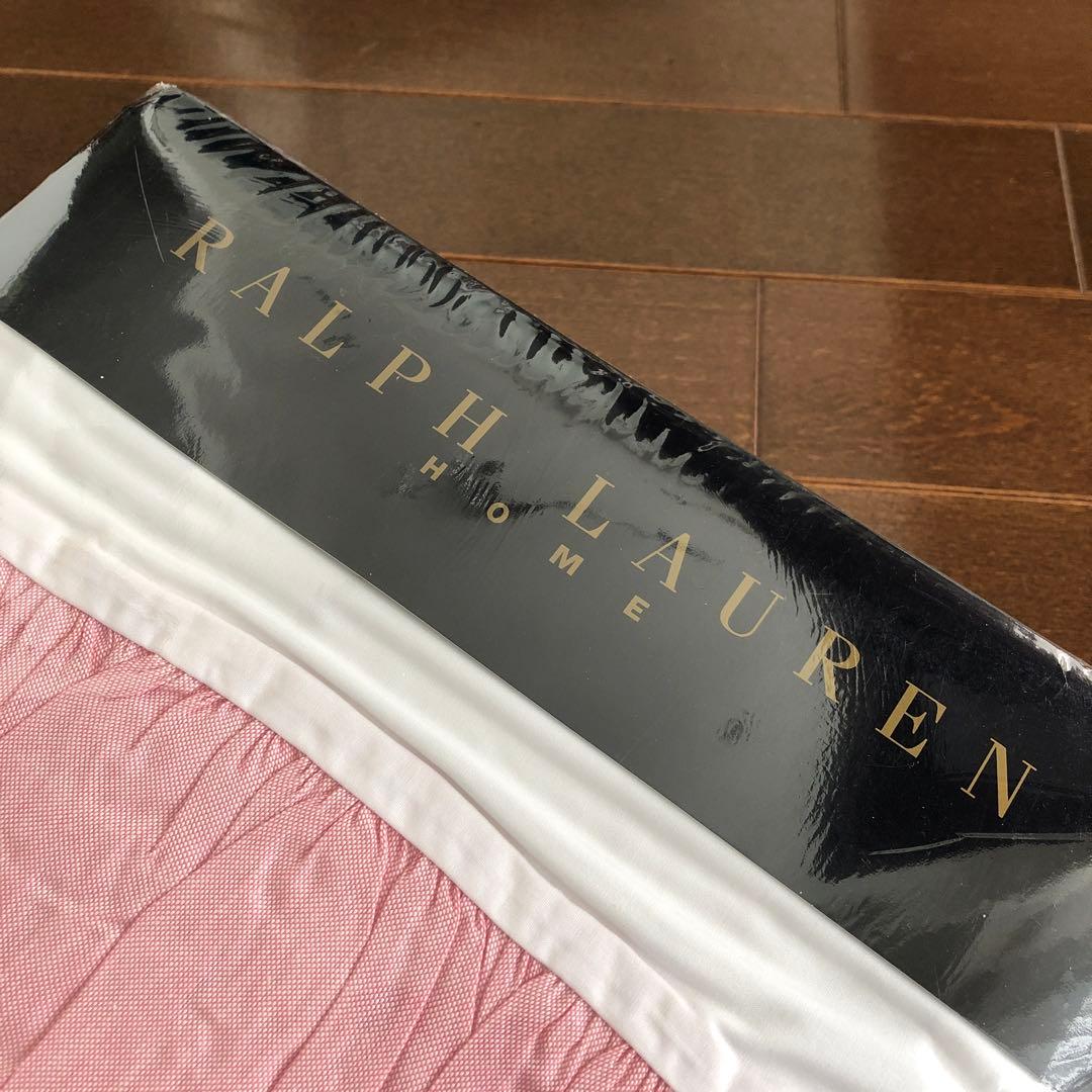 未使用　ラルフローレン　ベッドスカート　オックスソリッド　ダブル