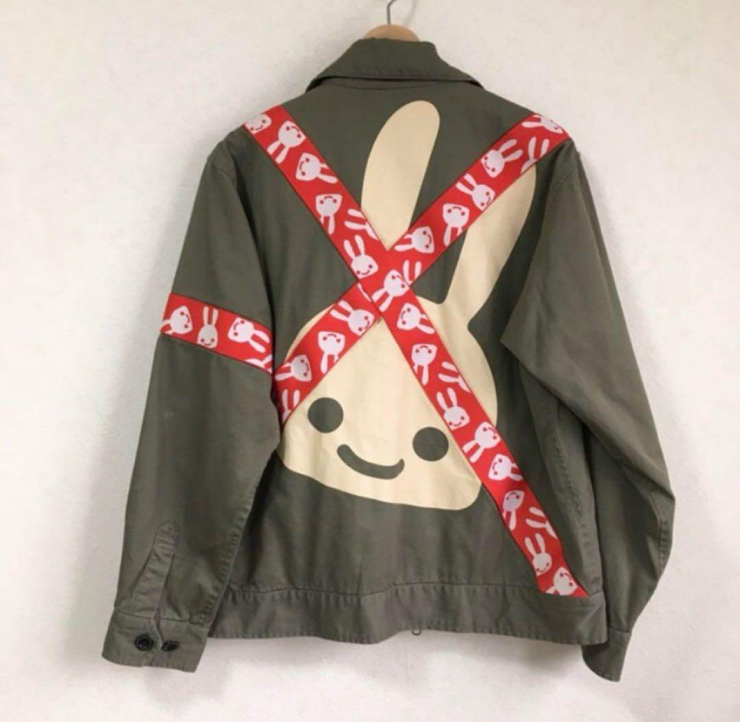 CUNE ウサギプリントジャケット カーキ テープジップジャケット キューン