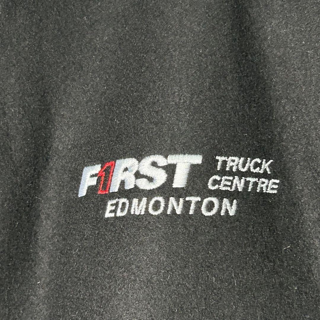 極上 レザー ウール カナダ製 企業刺繍ロゴ スタジャン 中綿 黒 本革