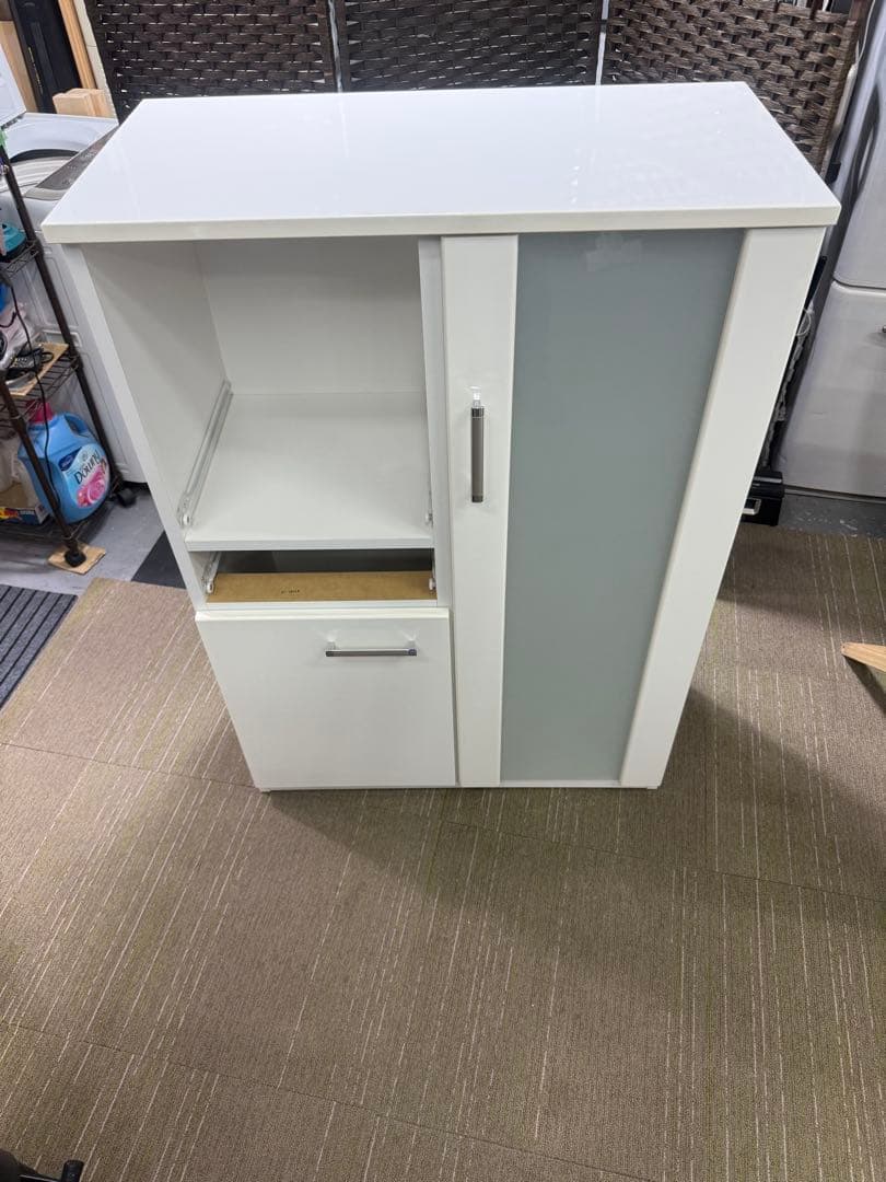 【美品】【メンテナンス済】ニトリ　ミドルレンジボード　レンジ台　キャビネット