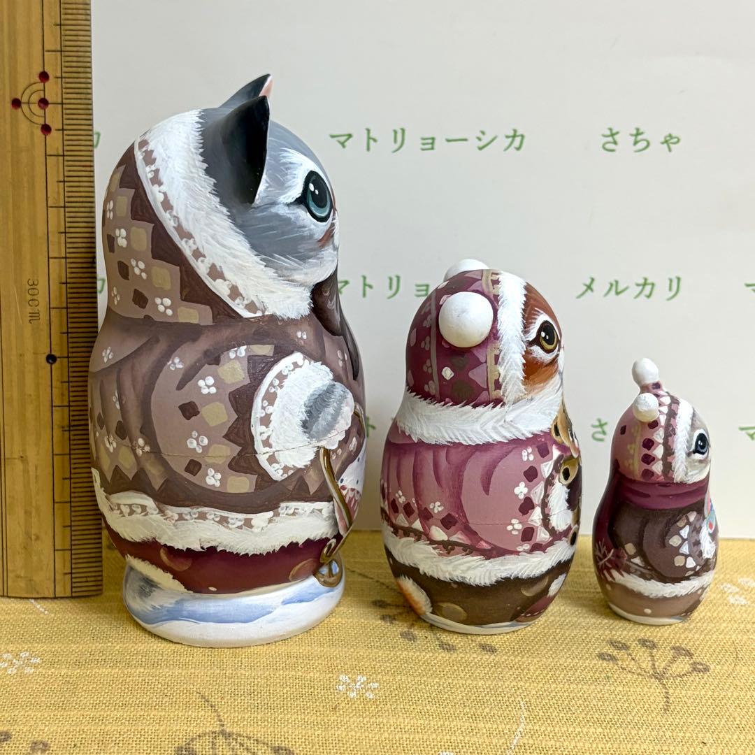 マトリョーシカ　猫　ニコラエヴァ　家族　赤ちゃん