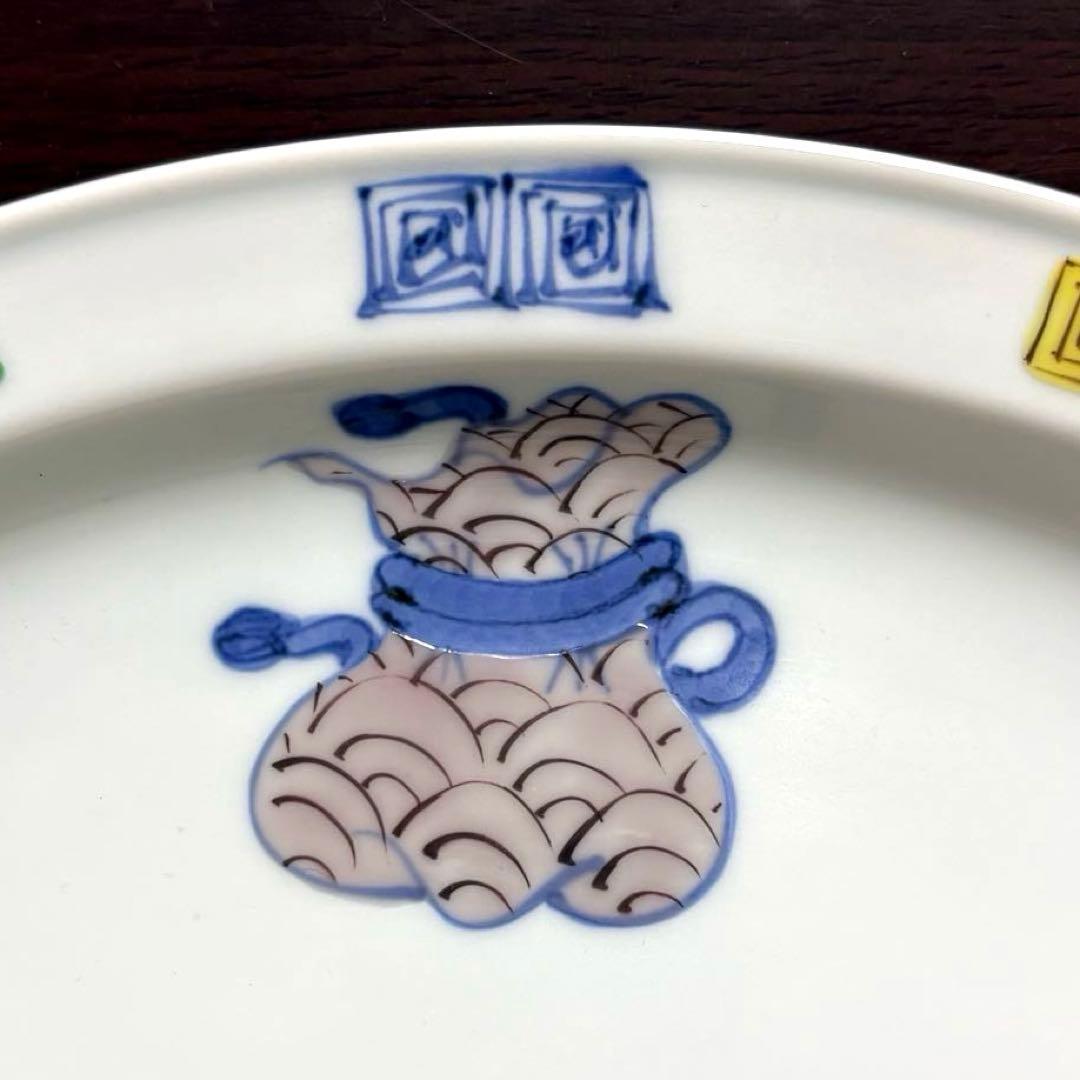 希少✨未使用保管品✨ 有田焼 渓山窯 染錦宝尽くし 11号 大皿 単品✨皿 飾皿