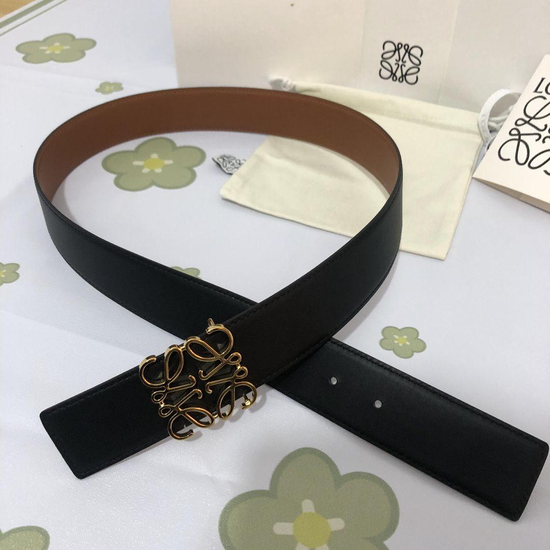 ロエベ　リバーシブル アナグラム ベルト