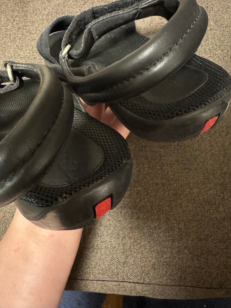 プラダ スポーツ PRADA ベルクロ サンダル メンズ 黒 27cm 正規品