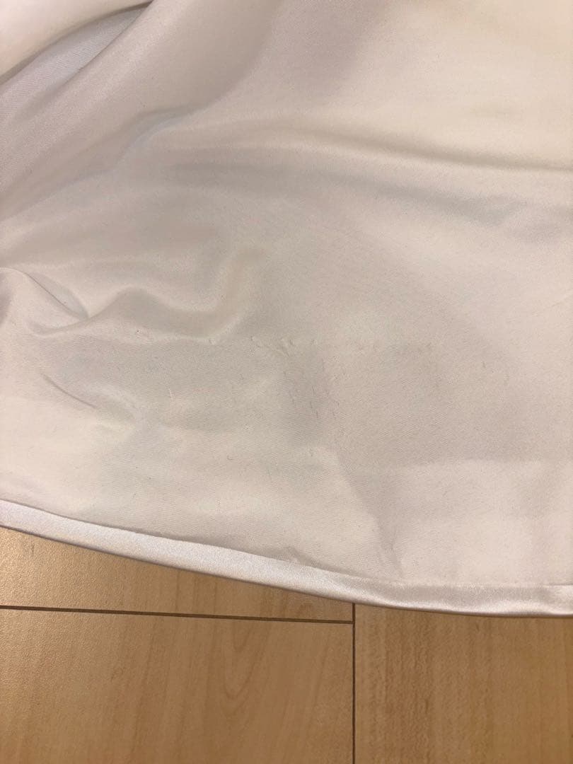 【ドレスプロダクション】W257 パフスリーブ Aラインドレス　トレーン付き