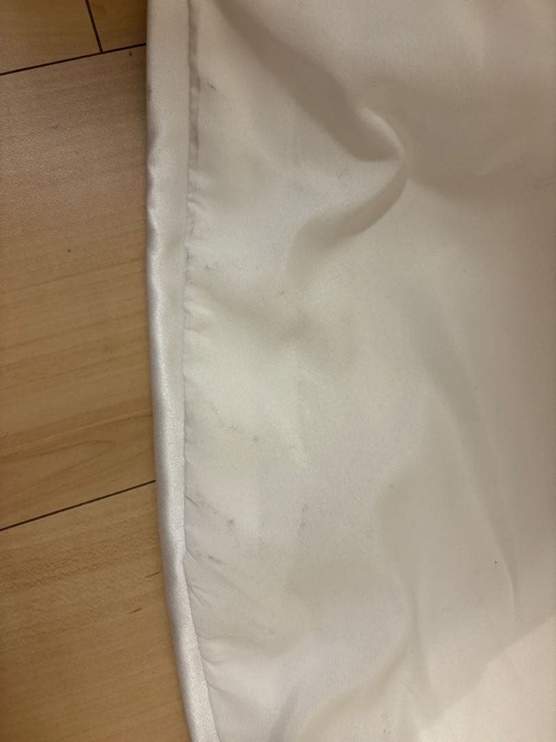 【ドレスプロダクション】W257 パフスリーブ Aラインドレス　トレーン付き