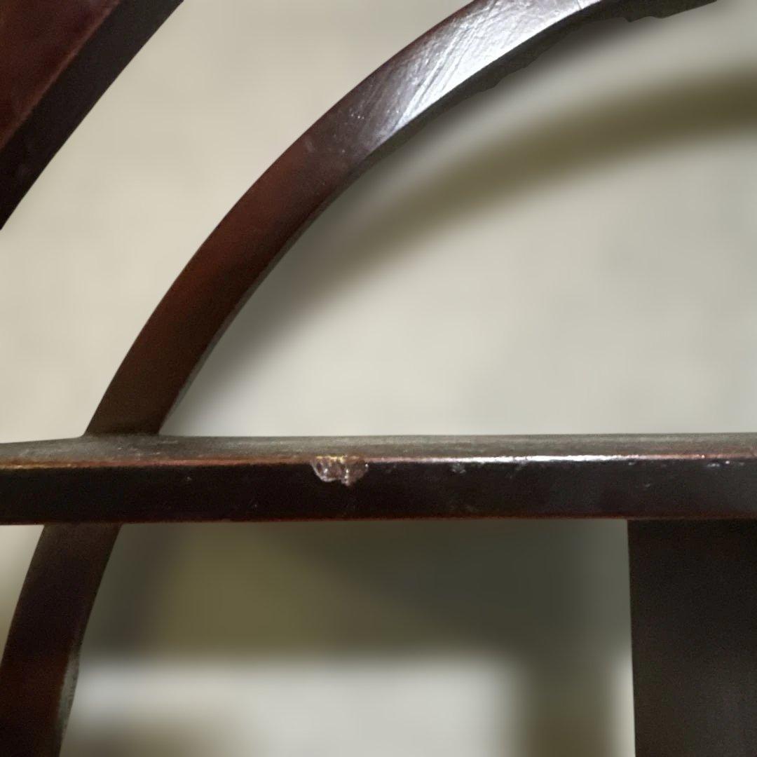 珍品棚 木製ラック 小物置き 飾り棚 花台 木製棚 丸型 卓上