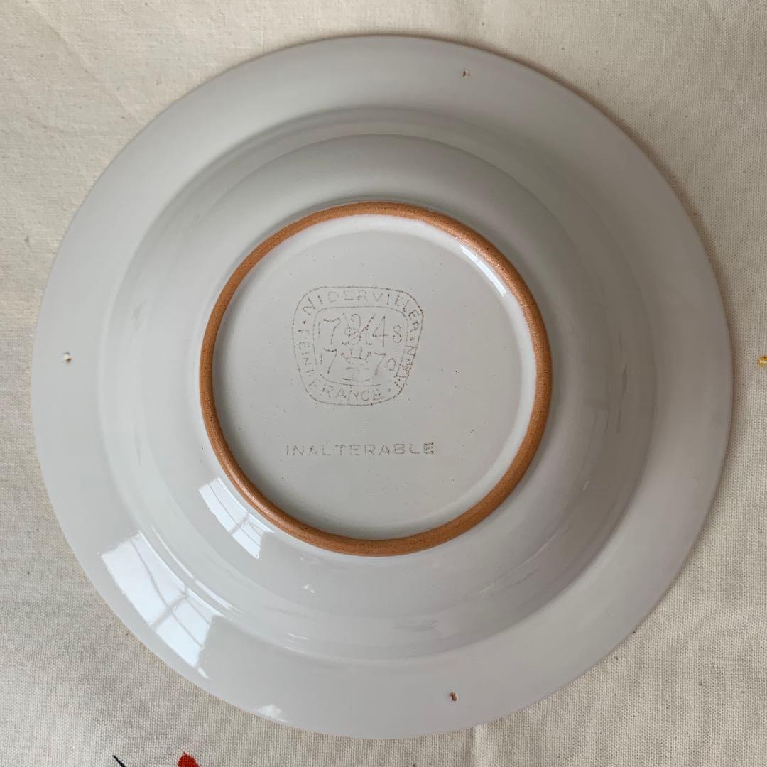 made in France ニーデルヴィレ ハンドペイント　スープ皿　深皿