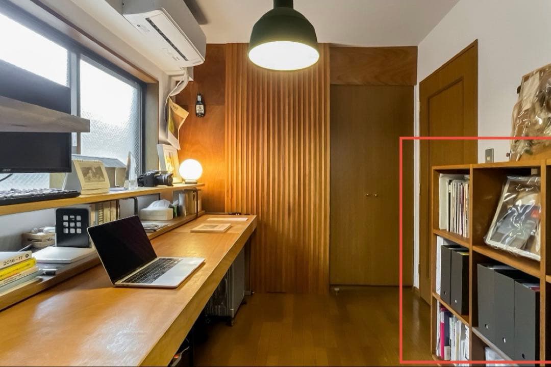 【定価4.5万】無印良品MUJI ウォールナット木製ラック 3×3段　扉おまけ付