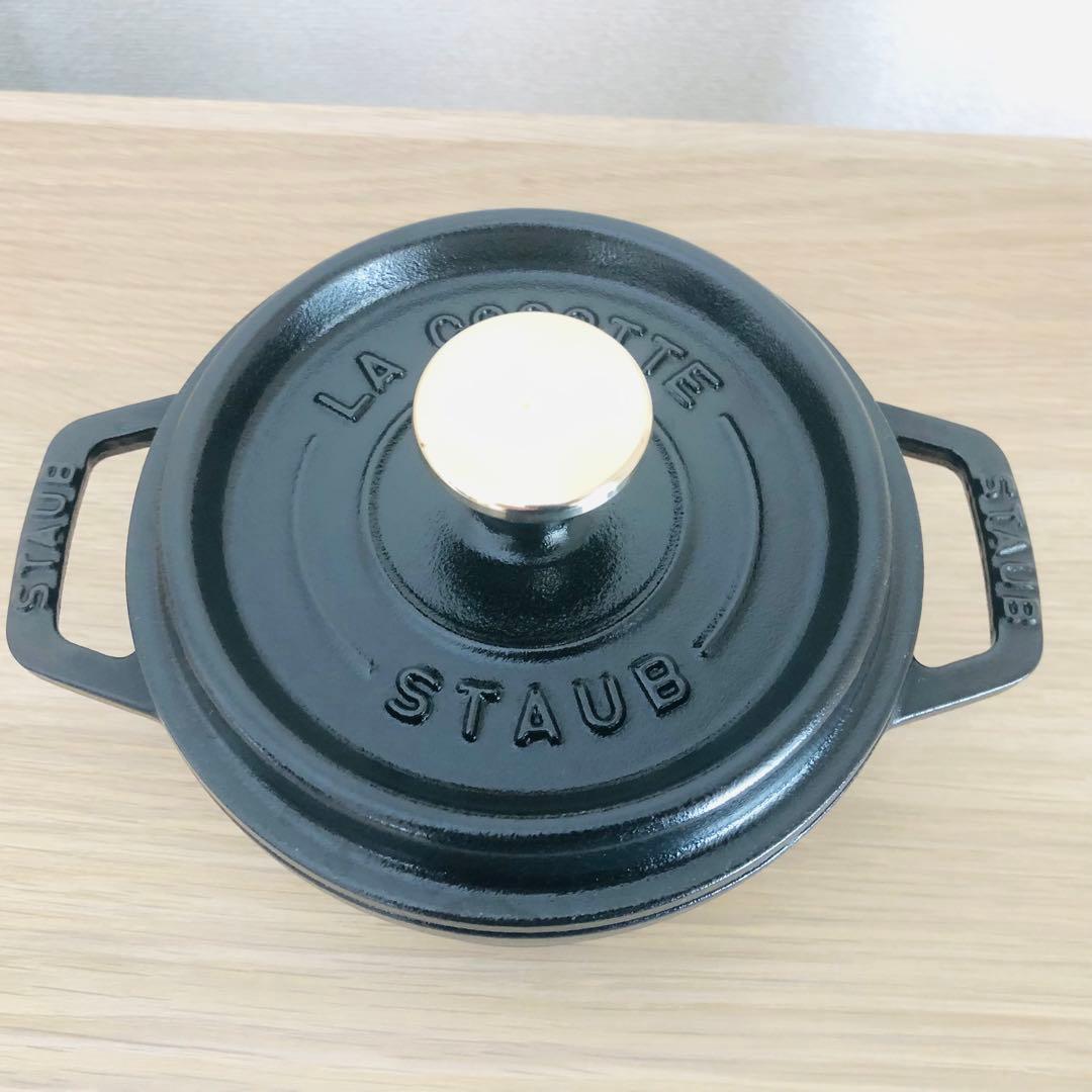 staub 14cm ピコ・ココット ラウンド ストウブ ブラック 黒