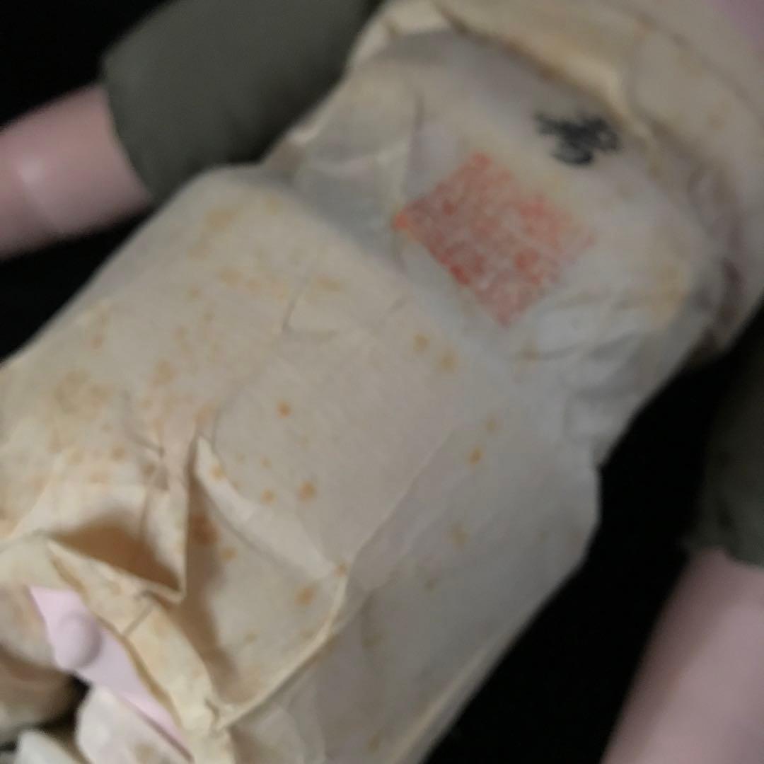 市松人形　初代東光　朱印　18号　大きな抱き人形