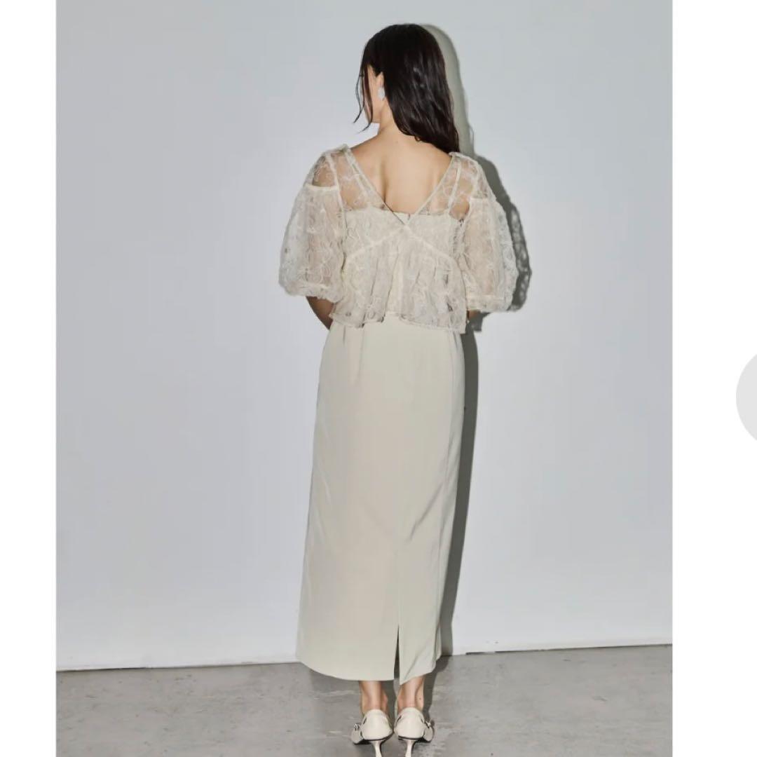 新作✨新品 ドリードール フラッフィーフラワーセットドレス 結婚式 ベージュ M