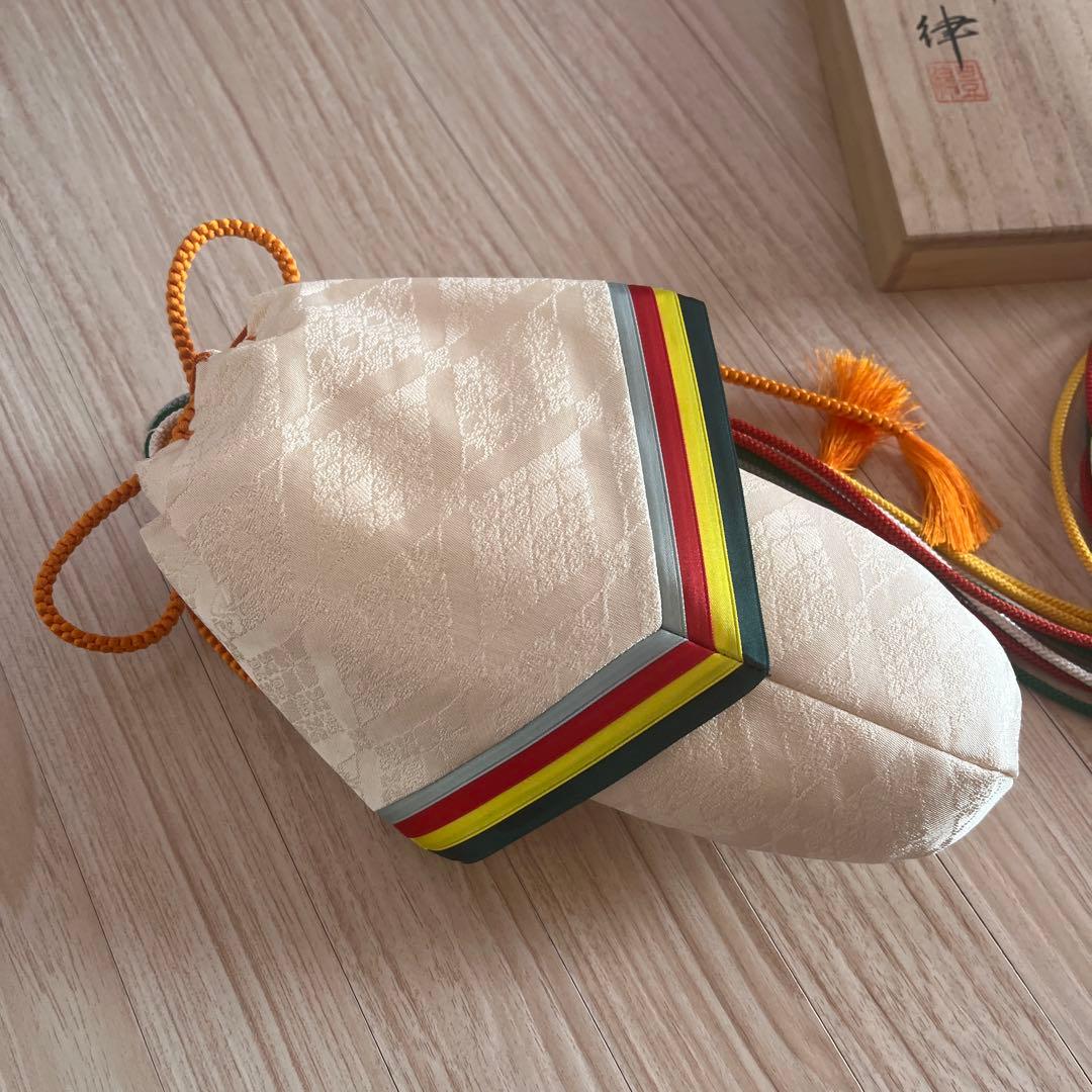 茶道具 袋物師・豊律作 飾り香袋 訶梨勒(かりろく) お正月飾り