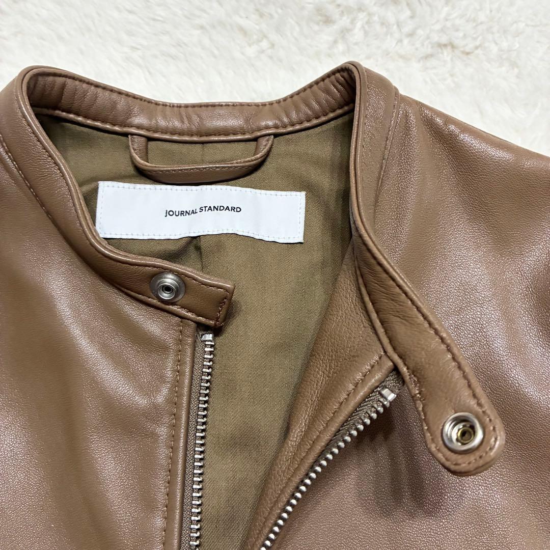 JOURNAL STANDARD レザーシングルライダース　ブラウンSサイズ