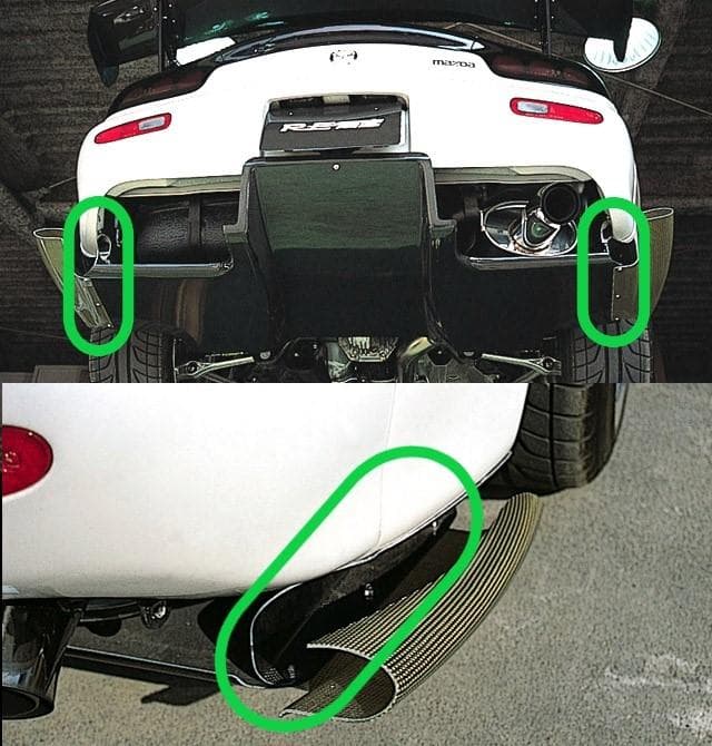 RE雨宮 FD3S DIFFUSER-PRO Carbon サイドブラケット左右