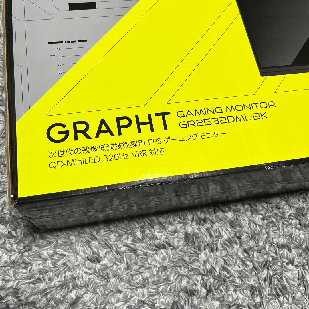 ディスプレイ・モニター本体 GRAPHT GR2532DML-BK MiniLED