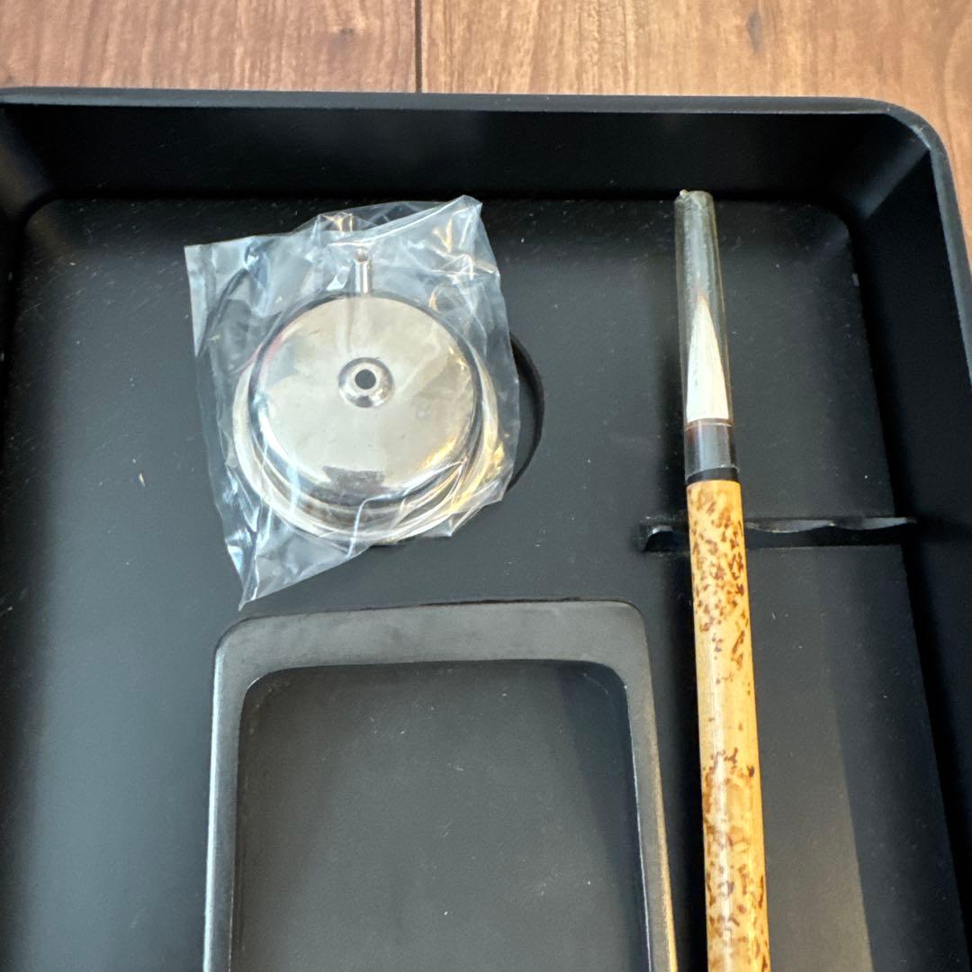 漆器 毛筆道具箱　景舟